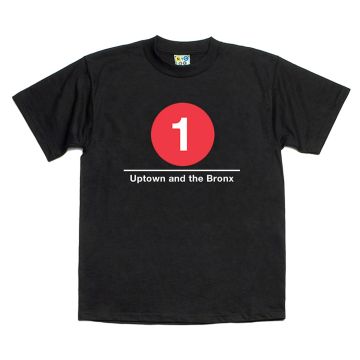 Kids Tee 1 Train (Uptown and the Bronx)