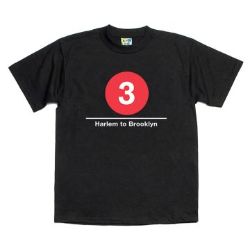 Kids Tee 3 Train (Harlem to Brooklyn)