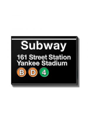 NYC Subway T shirt Tee 161 Street Station Yankee Stadium New York City